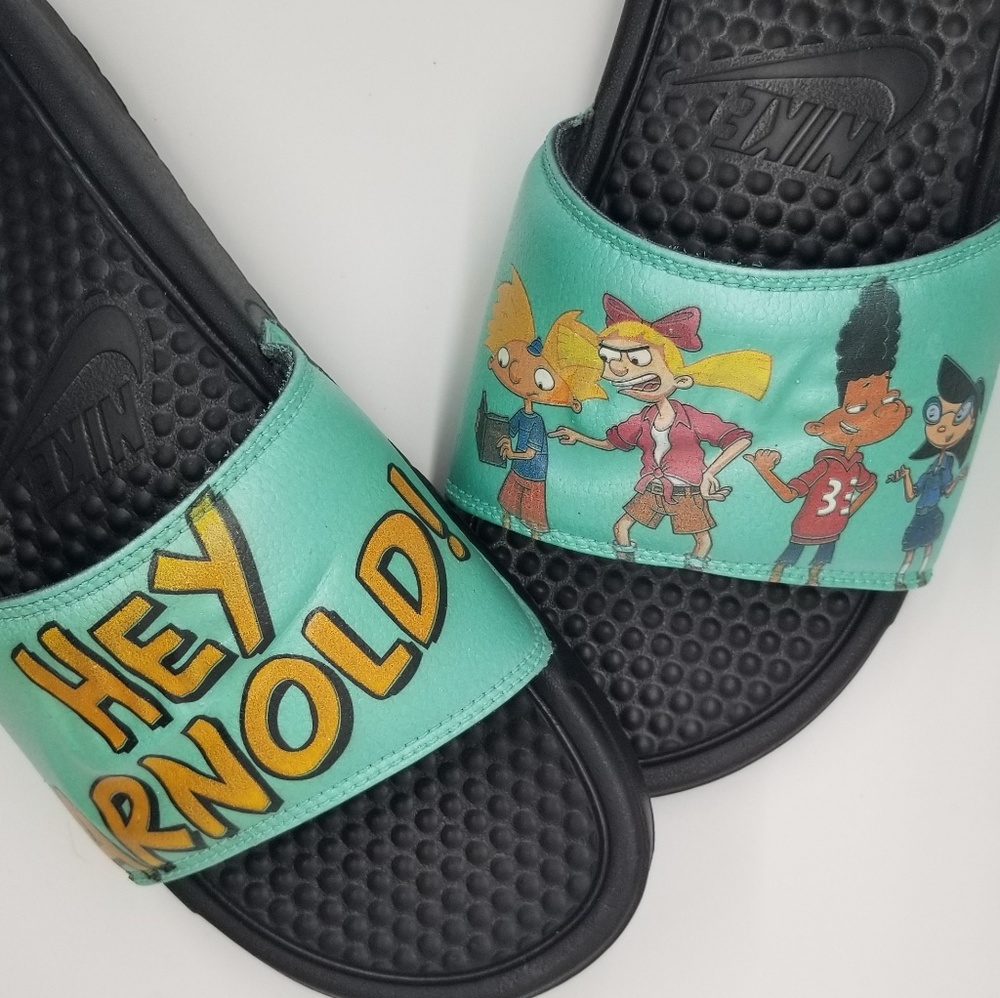 Custom nike slides